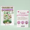 boite graine donuts drole prank imprimer