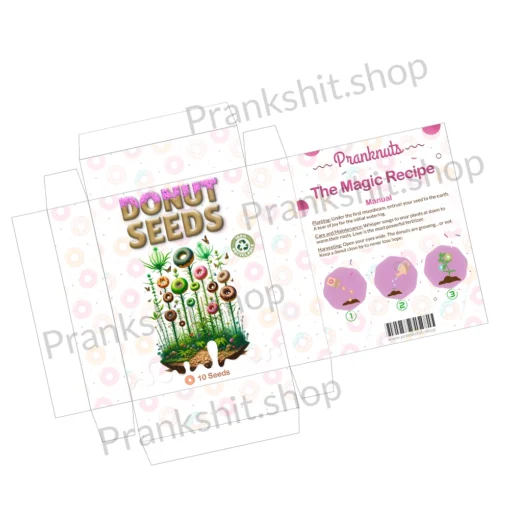 donuts seed box funny prank print